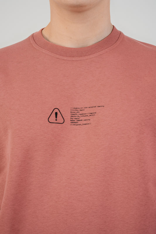 Error_404 Sweatshirt - Dusky Pink