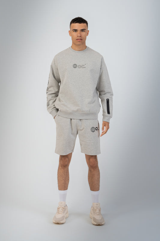 Globe Sweatshirt - Granite Grey