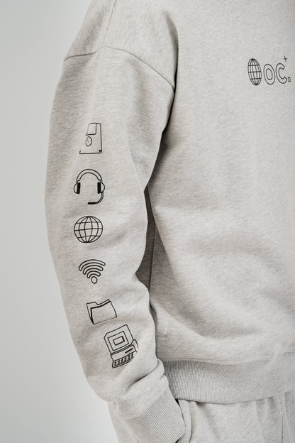 Globe Sweatshirt - Granite Grey