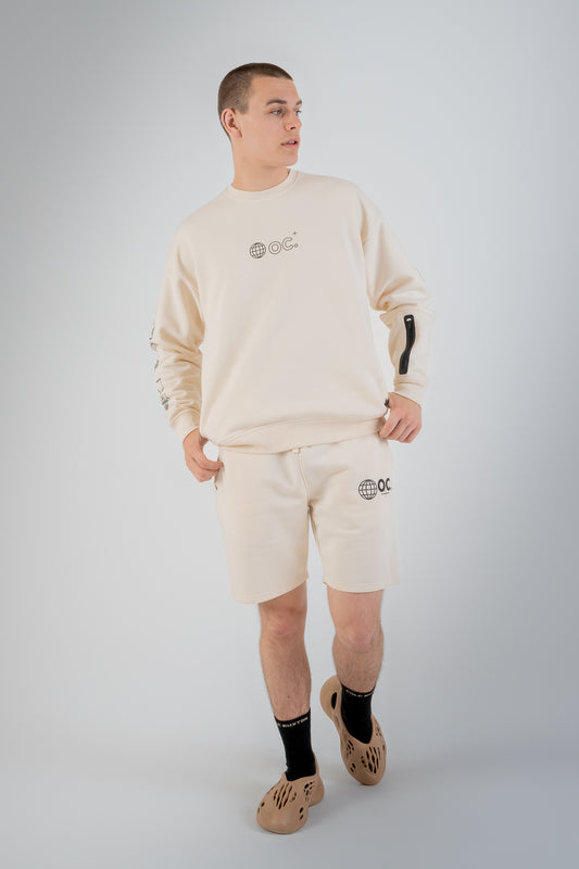 Globe Sweatshirt - Off White