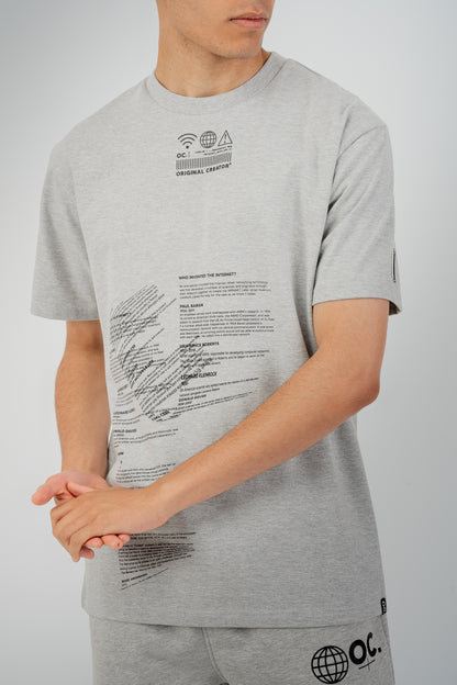 Internet T-Shirt - Granite Grey