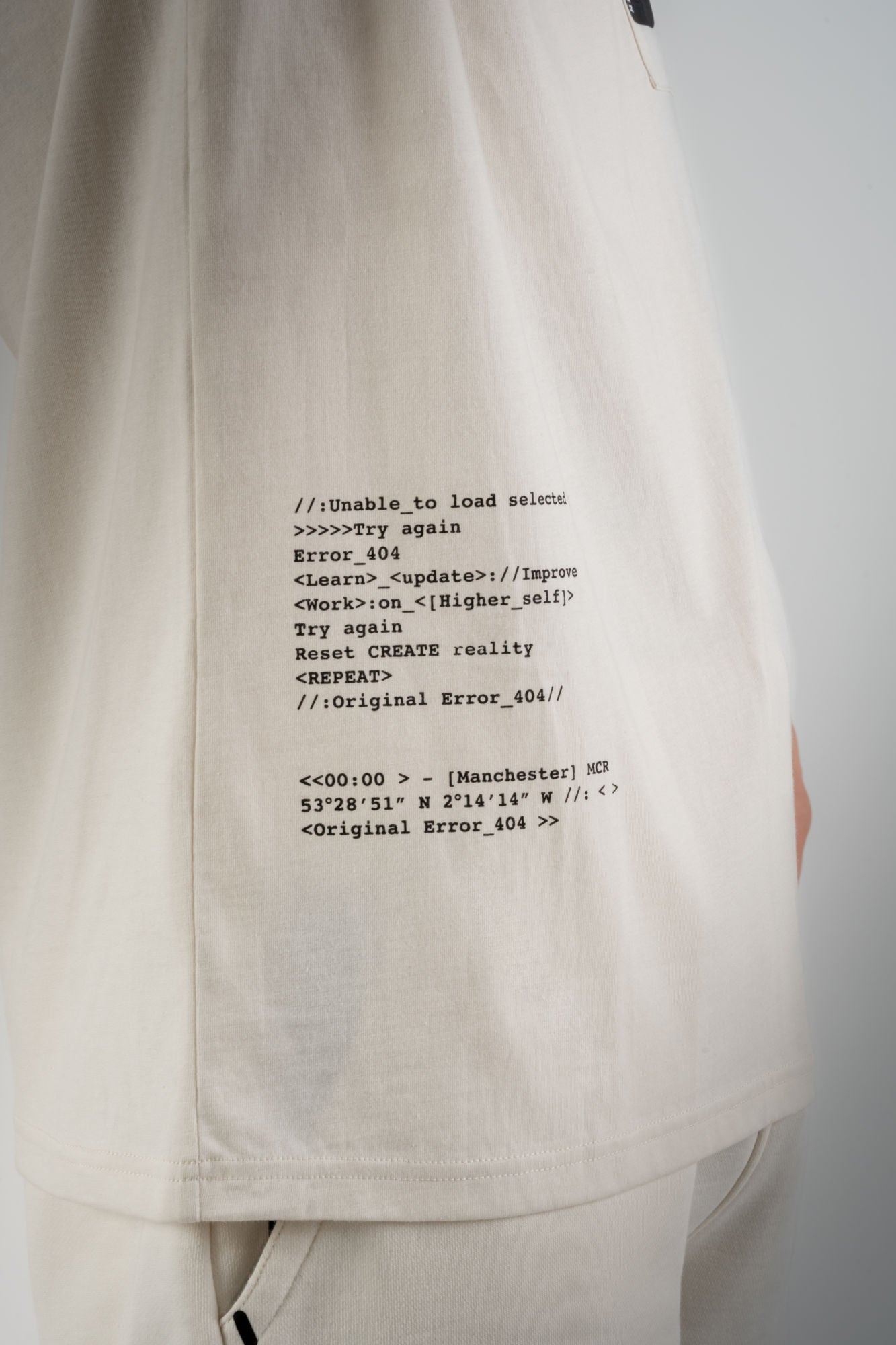 HTML Zip T-Shirt - Off White