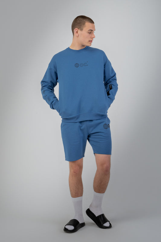 Globe Sweatshirt - Yale Blue