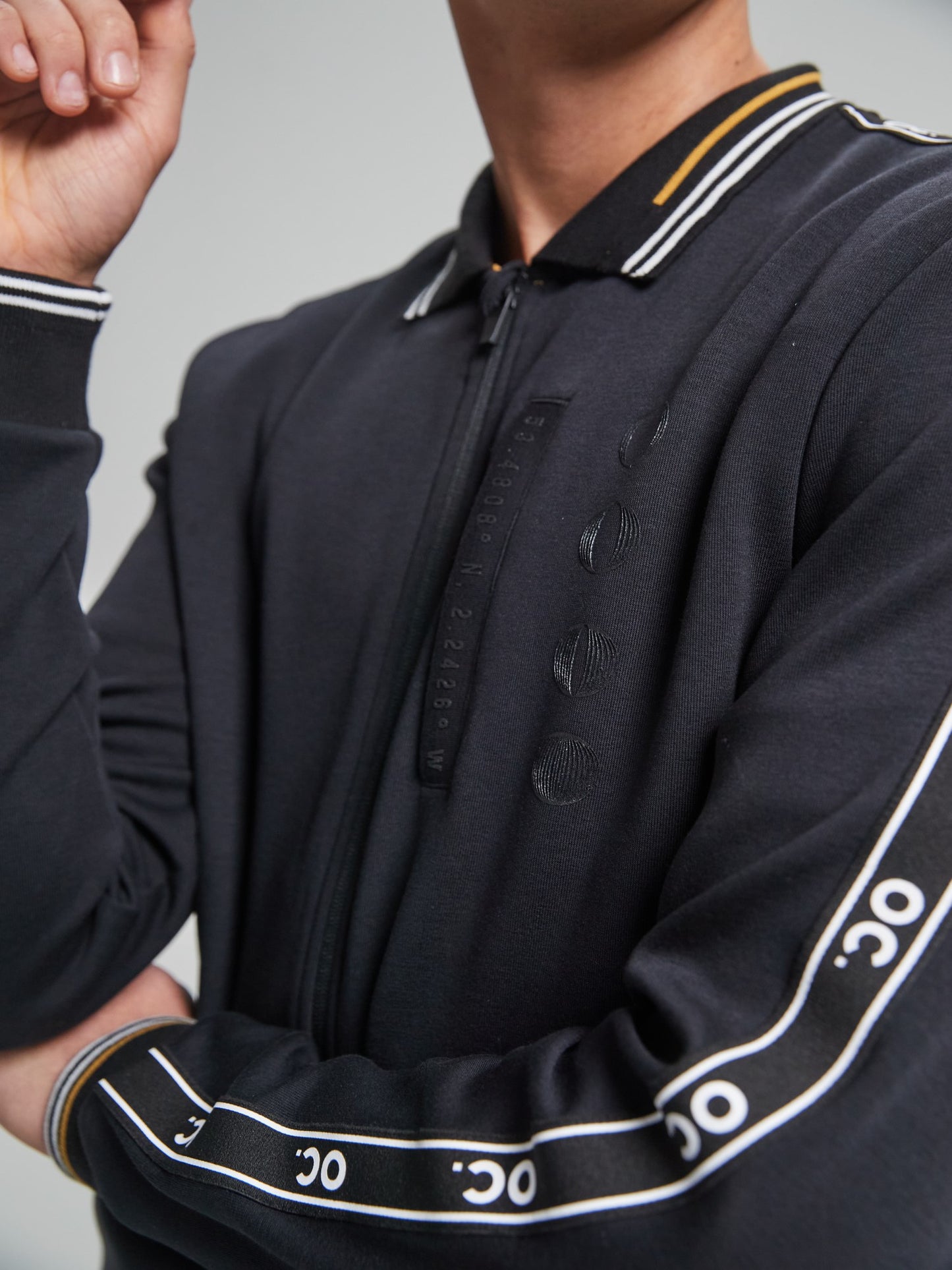 Track Zip Jacket - Jet Black