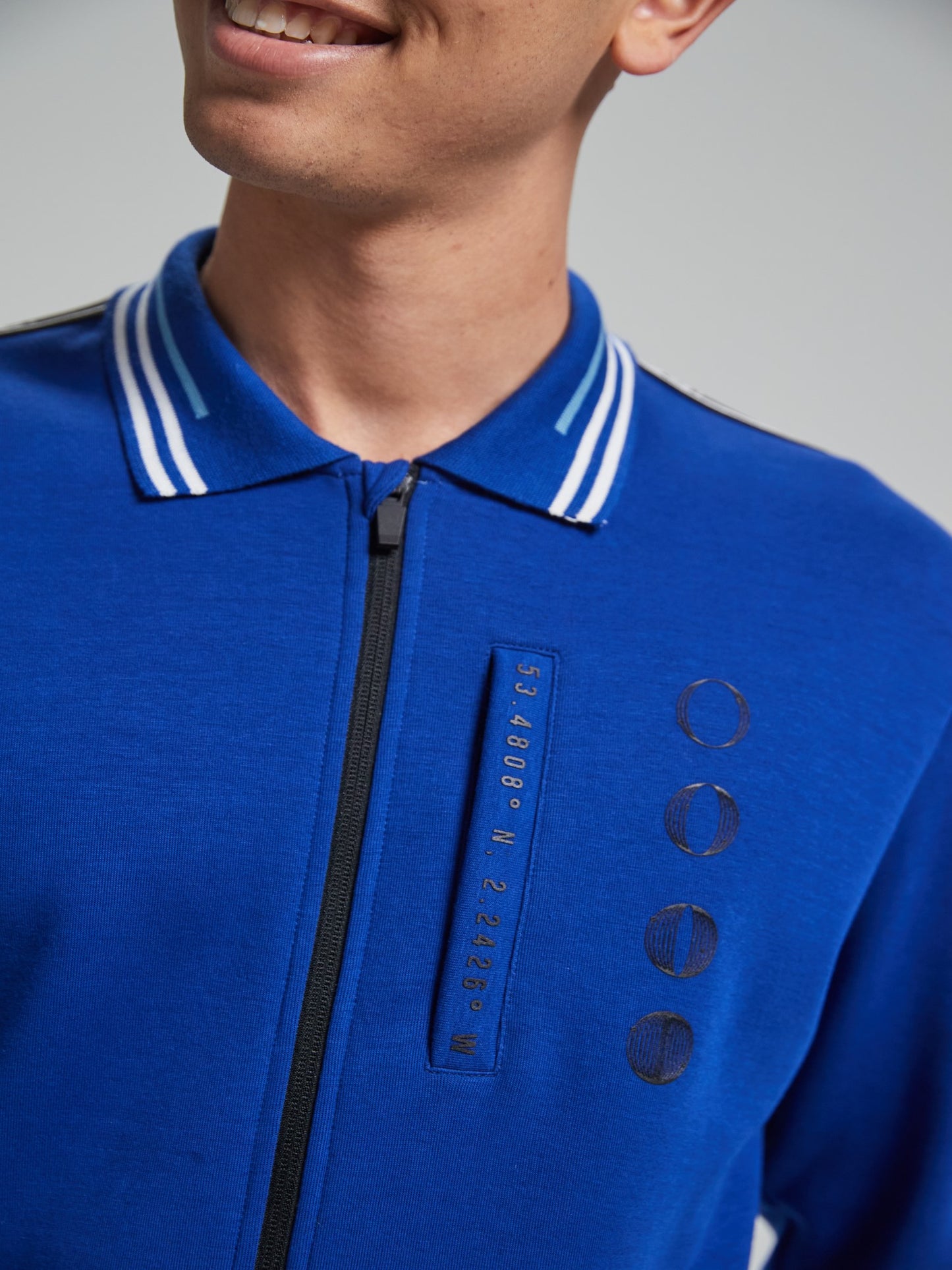 Track Zip Jacket - Olympic Blue
