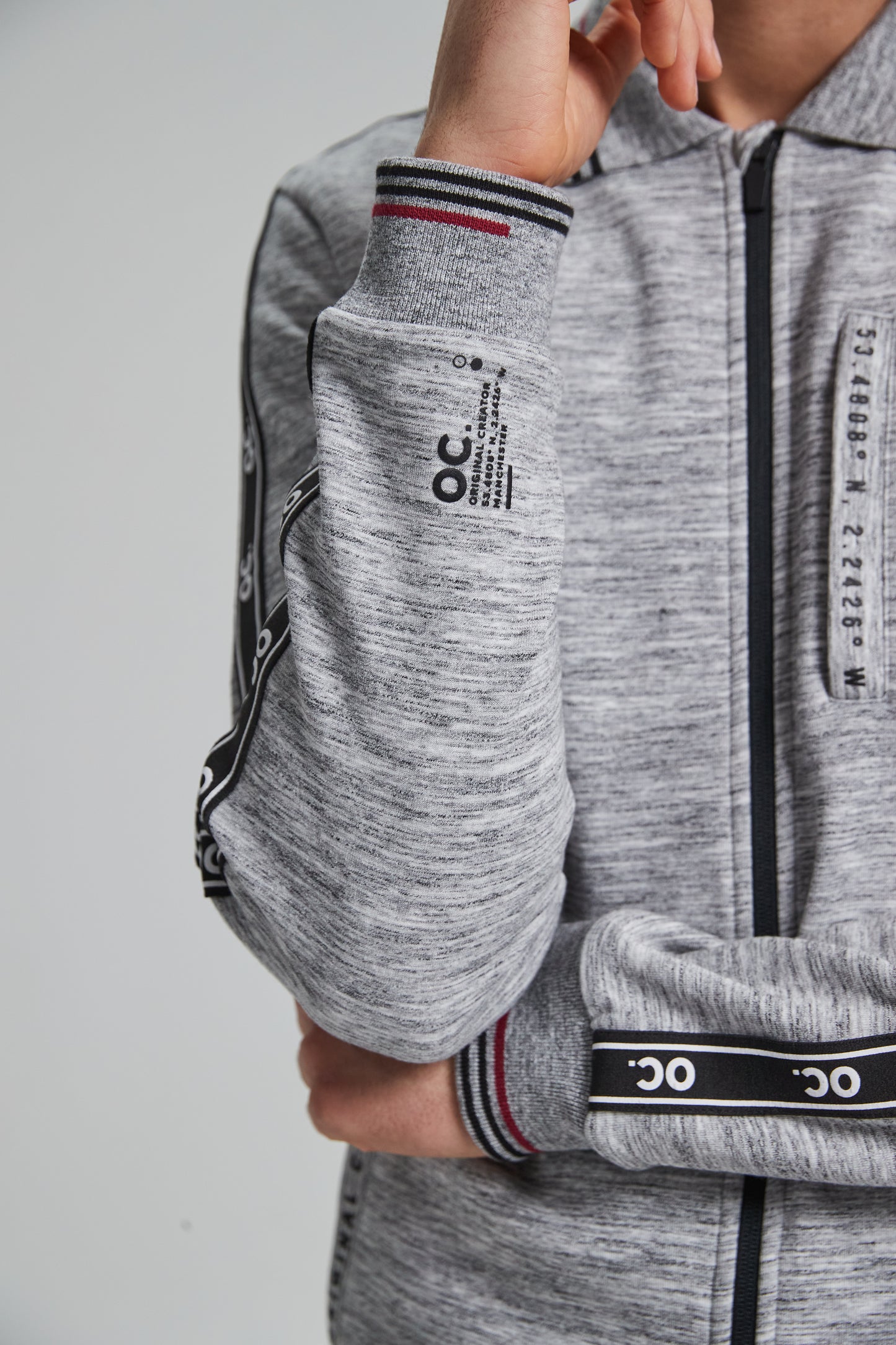 Track Zip Jacket - Granite Grey