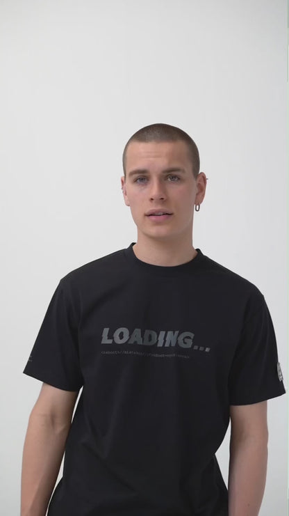 Loading Glitch T-Shirt - Jet Black