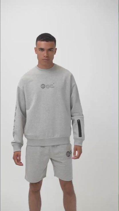 Globe Sweatshirt - Granite Grey