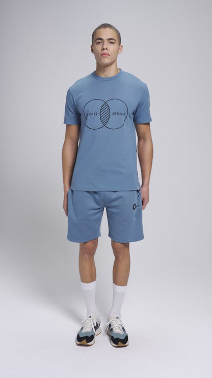 Inspire T-Shirt - Cerulean Blue