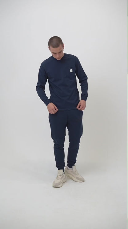 Error_404 Long Sleeve T-Shirt - Midnight Blue