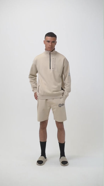 Error_404 Half Zip - Sand Stone